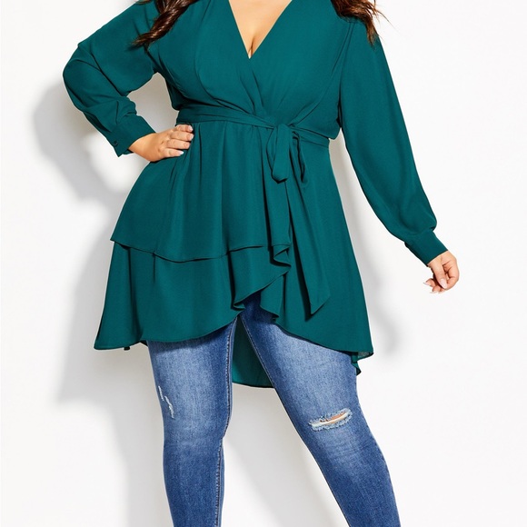 City Chic Tops - Shibara Top – alpine Alpine | Womens City Chic Tops NWT